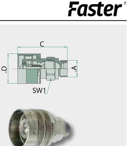 [AMAT3-219516] Faster CVV 16 3/362 MV - Cupla filetanta FASTER