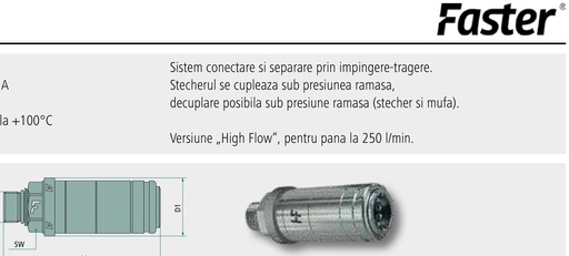 [AMAT3-220334] Faster Manșon de cuplare 4SRHF0814/58SFH 3