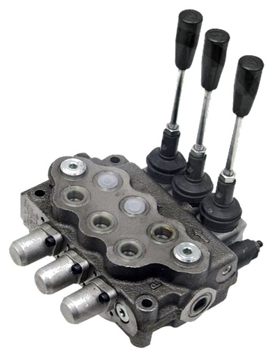 [AMAT3-220512] Walvoil Distribuitor hidraulic SD11-3-P-3x (18L) -AET 4/3-Wege, 3 x doppeltwirkend (A-B geschlossen / Federrückstellung)