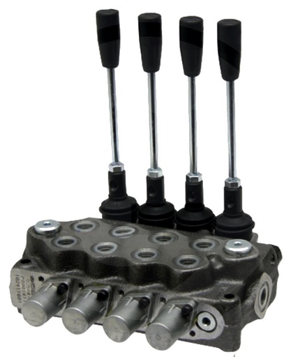 [AMAT3-220513] Walvoil Distribuitor hidraulic SD11-4-P-4x (18L) -AET 4/3-Wege, 4 x doppeltwirkend (A-B geschlossen / Federrückstellung)