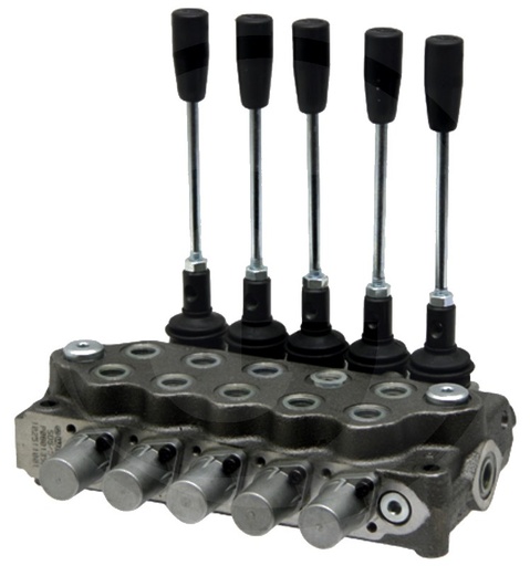 [AMAT3-220514] Walvoil Distribuitor hidraulic SD11-5-P-5x (18L) -AET 4/3-Wege, 5 x doppeltwirkend (A-B geschlossen / Federrückstellung)