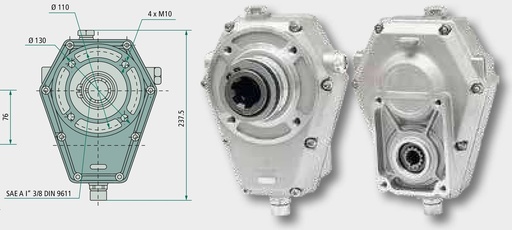 [AMAT3-220908] Bucsa de cuplare BG-2 Z = 14 25x22 DIN 5482 (1: 8) - DIN 5482B 25x22