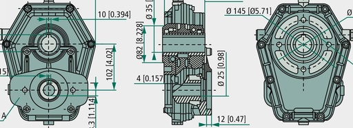 [AMAT3-221432] Transmisie KR 960-1-6-6.B-S (1:3,8)