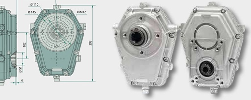 [AMAT3-221448] Flansa adaptor SAE-B 3