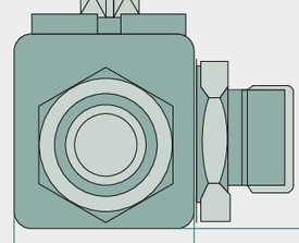 [AMAT3-221769] Robinet cu 2 orificii BKR-2 25-G 1,1/2 "BSP 25