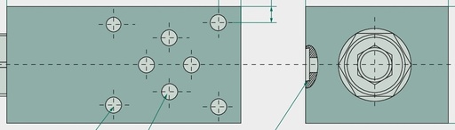 [AMAT3-222730] Placă de bază NG6 x 6 cu DBV 250 bar