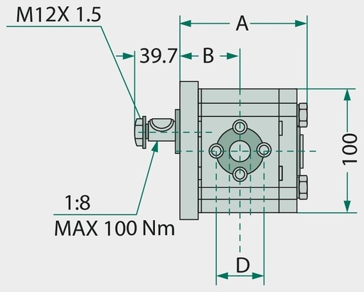 [AMAT3-221328] Gr.2 Motor cu roti dintate 10cc EU 1:8 270 bar