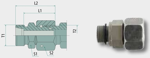 [AMAT3-222014] GEVR 35 L 1,1/4 DKO WD M45 x 2