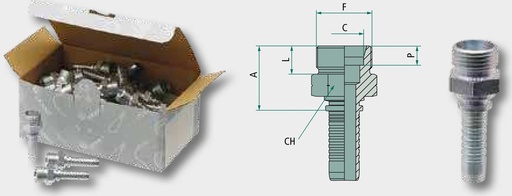 [AMAT3-223188] PN 20 AGS M36x2.0 (25S) - Dry Fit
