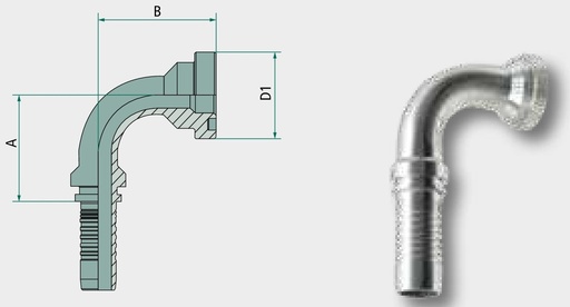 [AMAT3-223788] PN 25 SFL 1 1/4" 90° - Dry Fit