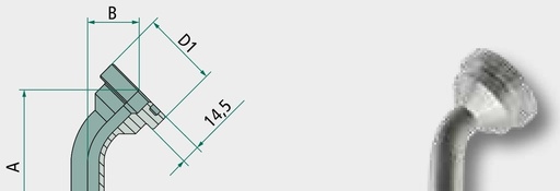 [AMAT3-223817] PN 20 SFS-CAT 3/4" 45° - Dry Fit