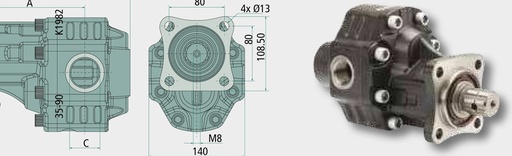 [AMAT3-224023] Pompa 30.R-82-F1H8L1C0 230 bar