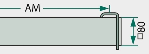 [AMAT3-224444] AL-KO Ax pentru arcul din cauciuc feuerverzinkt