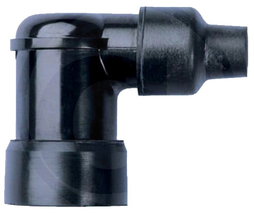 [AMAT3-102539] NGK Fisa de bujie - 90° cotita, rezistenta de 1 kOhm ptr. aprindere cu diametru de 5 mm, compact
