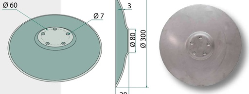 [AMAT3-103806] Disc 300 x 3 mm