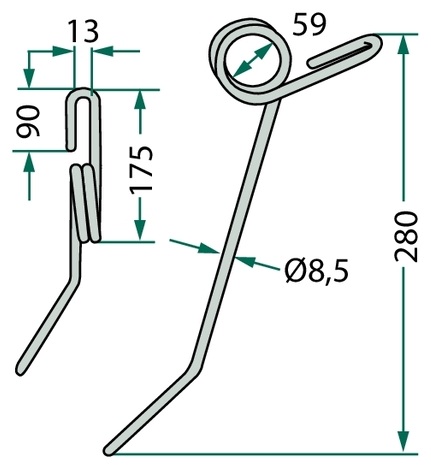 [AMAT3-103830] Gheara elastica - în spate