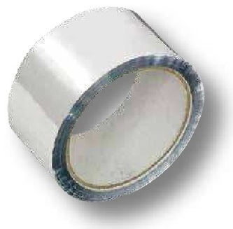 [AMAT3-123929] Suevia Banda adeziva - aluminiu - latime 50 mm, lungime 50m/rola • pentru o mai bună distribuție a căldurii țevi de plas