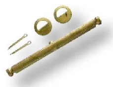 [AMAT3-124076] Stift suport - Ø 12 mm, cu bride si splinturi