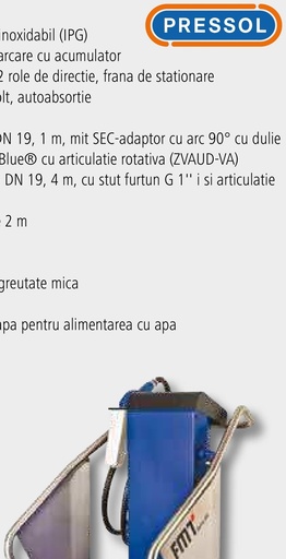 [AMAT3-157639] Pressol Cărucior bidon AdBlue® de 200 litri - cu pompă, baterie reîncărcabilă și pistol de dozare automată, debitmetru r