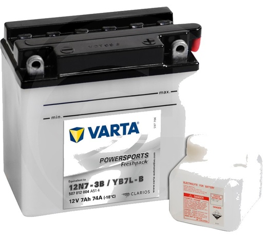[AMAT3-171419] Varta Baterie POWERSPORTS Freshpack 12 V / 7 - Baterie de pornire, încărcată la uscat, cu pachet acid