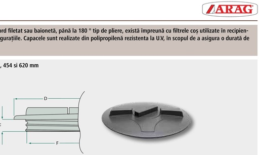 [AMAT3-185069] ARAG Capac - cu aerisire dublă