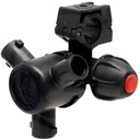 ARAG Suport triplu duză țeavă Ø 1/2", Ø10mm D: Tub-Ø 1/2" F: pentru Ø-gaurire 10 mm