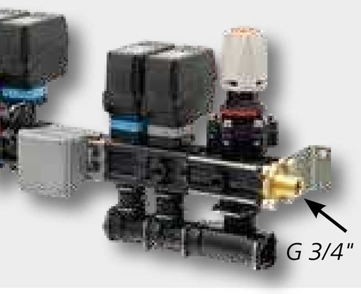 [AMAT3-185982] ARAG Supapa de control proporțional - electric, 4 cai, fara filtru, Fiting de control pentru pulverizator pentru BRAVO 1
