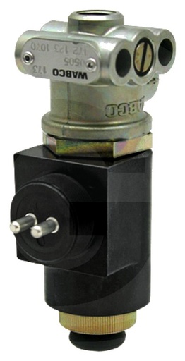 [AMAT3-214291] Wabco Supapa cu 3/2 - cu comutator magnetic, cu aerisire, tensiune de lucru: 12 V, diametru nominal: 2,2 mm, presiune de