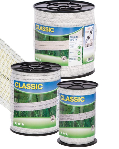 [AMAT4-100176] Banda alba pentru garduri - CLASSIC 200 m 01233