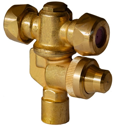 [AMAT4-105904] Suport duză din alamă dublu cu interior 25974
