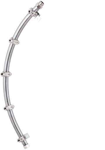 [AMAT4-107111] PERECHE DE TIJE CURBAȚE 304 CU CLIMĂ FEMEI FILETATE DE 1/4", ATAȘARE T 27393