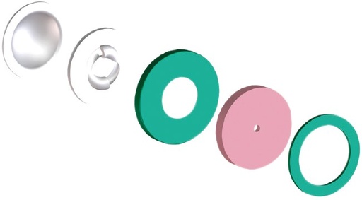 [AMAT4-107665] Kit placă Ø 18 mm Diametru găuri 0,8 mm 27977