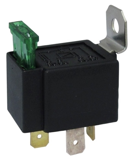 [AMAT4-111366] RELEU ON-OFF 12V-30A CU SIGURANTA DE PROTECTIE SI SUPORT DE FIXARE ten 36608