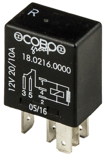 [AMAT4-111370] Microreleu cu schimb On-on 5 pini 12V – 15/25A cu rezistor tensiune 12 36612