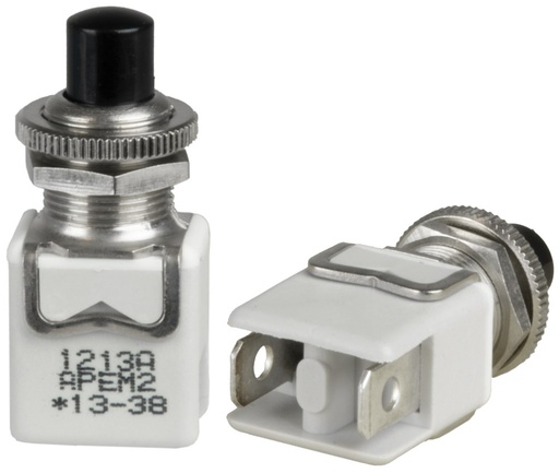 [AMAT4-111672] Buton negru unic pentru 2 faston 6.3 36910