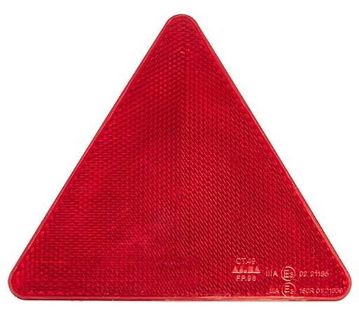 [AMAT4-111758] catadiotro rosso triang.adesivo 136x117 mm 36994