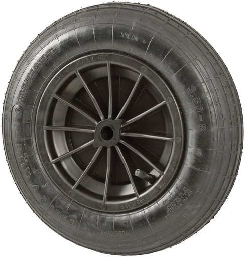 [AMAT4-112382] Roata cu janta de nailon si anvelopa cu nervuri Dimensiunea 3.50-8 - 2 40473