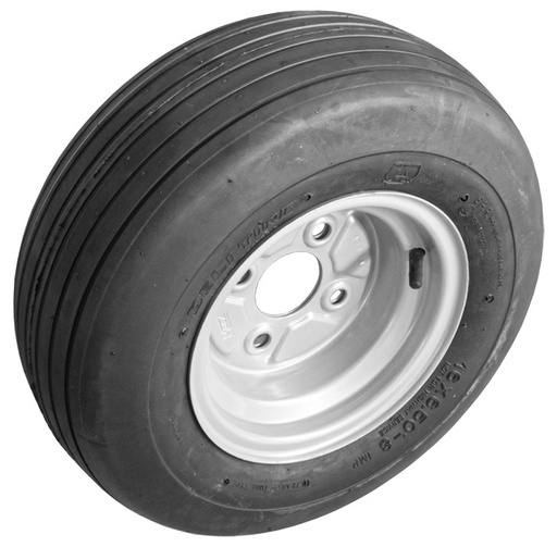 [AMAT4-112428] Roata cu anvelopa canelata si janta tip FIAT cu 4 gauri Dimensiuni 16x 370 kg 40519