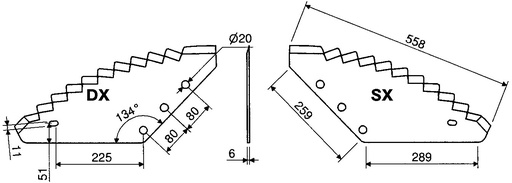 [AMAT4-113075] LAME PENTRU MAŞINI DE AMESTECAT-VERTICALE 46009