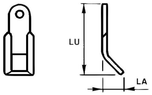 [AMAT4-115542] Cuțit pentru cuțit Orificiu 16,5 mm 135 mm 56234