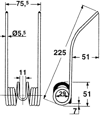 [AMAT4-115897] Arc pentru presa de balotat rotunzi 225 mm 56678