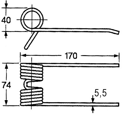 [AMAT4-116135] Arc pentru presa de balotat rotunzi 170 mm 56922
