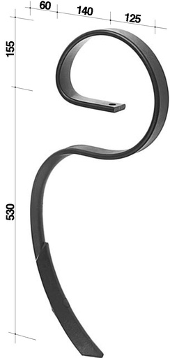 [AMAT4-116363] Coltivatoare cu 2 gauri fara varf 530 mm 57161