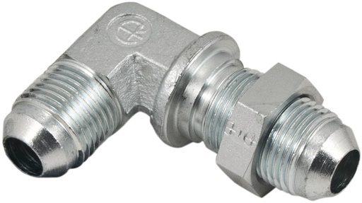 [AMAT4-126284] JIC 90° PASSWALL NIPPLE Filet - R 9/16" UNF 27,7 mm 83500