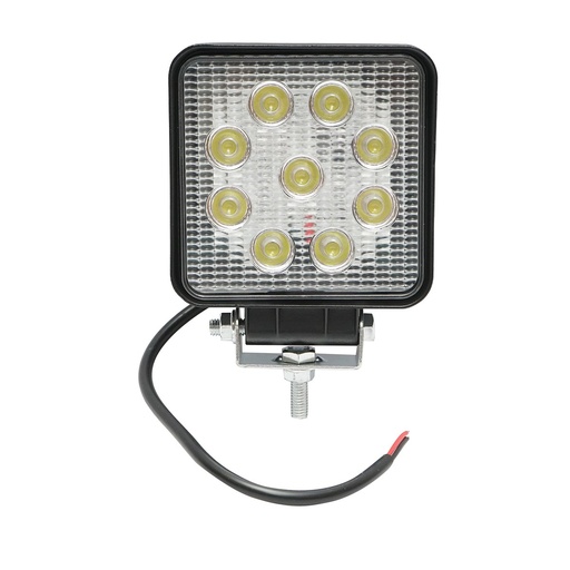 [AMAT6-100061] Lampa cu 9 LED-uri 10-60V 27W unghi radiere 60 de grade tip flood 107x107x49mm 6000K IP67
