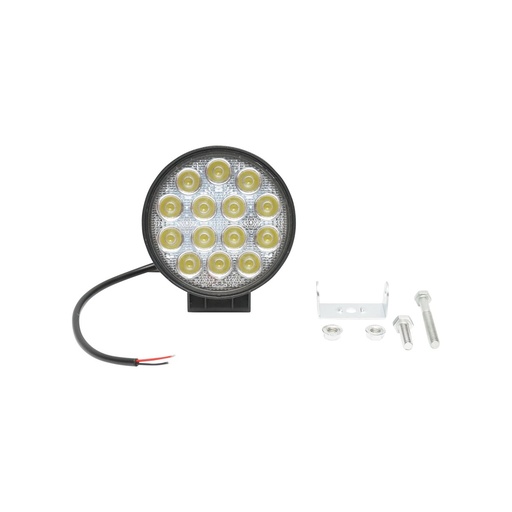 [AMAT6-100082] Lampa cu 14 LED-uri 10-30V 42W unghi radiere 60 de grade tip flood 114x114x61mm IP67 6000K