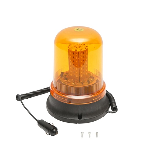 [AMAT6-100207] Girofar LED/SMD 24V cu talpa magnetica si alimentare la bricheta