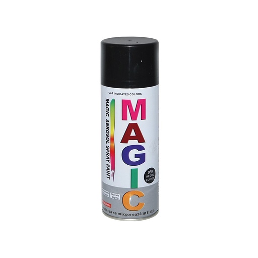 [AMAT6-100436] Spray vopsea Magic negru lucios 039 450 ml