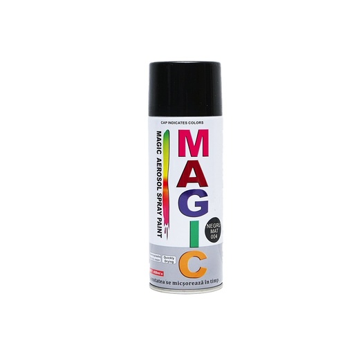 [AMAT6-100437] Spray vopsea Magic negru mat 004 450 ml
