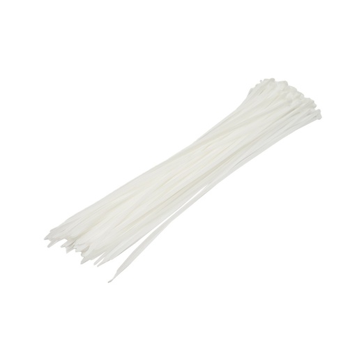 [AMAT6-100537] Faseta colier plastic alb 3.6x380mm 100 buc/set